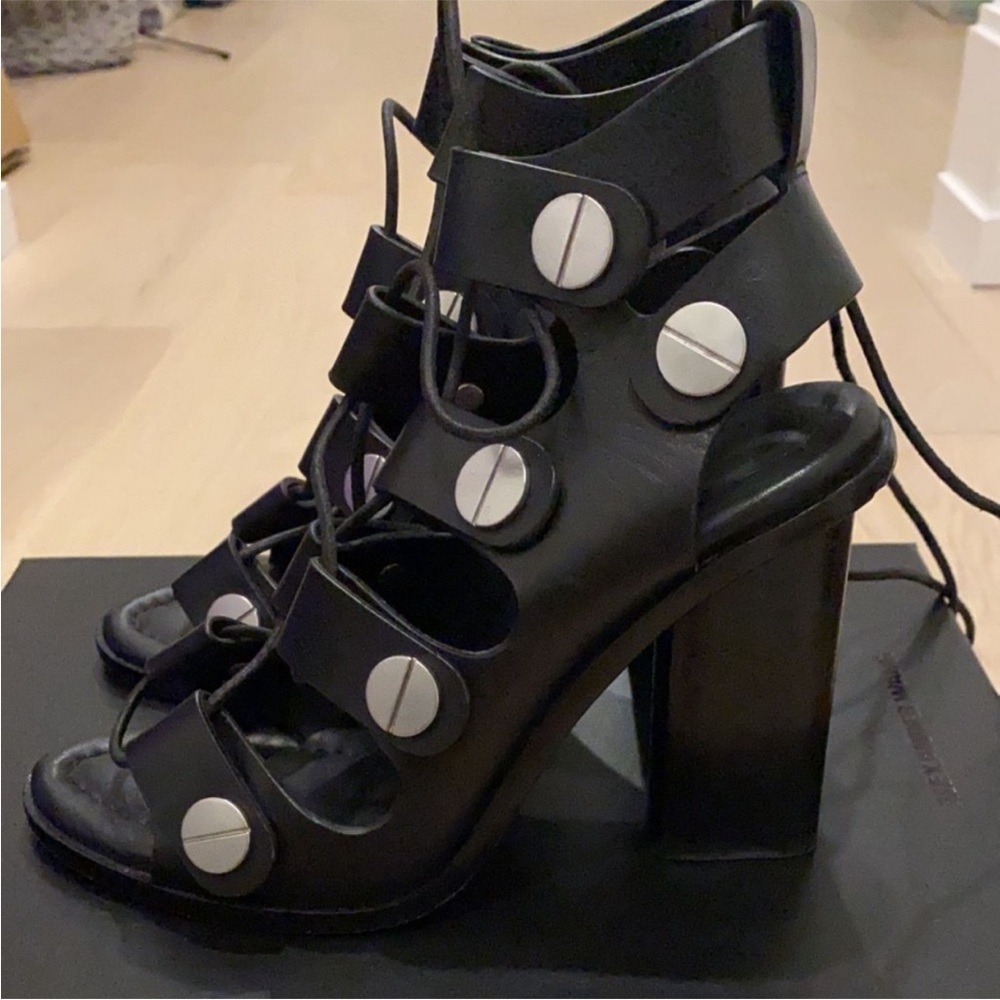 Alexander Wang leather heels size 35 - Picture 4 of 8